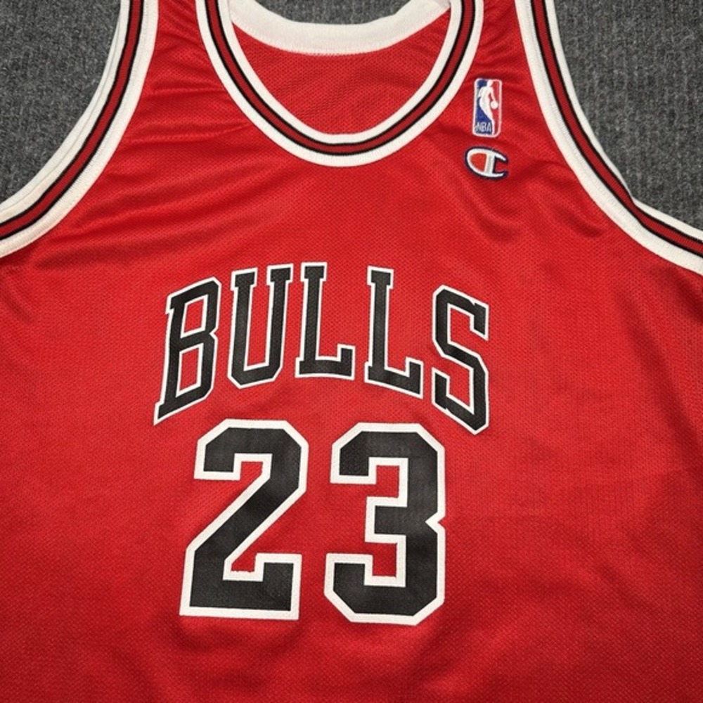 Vintage Michael Jordan 23 Mesh Jersey Chicago Bulls NBA Champion Youth XL 18-20 - Picture 3 of 7